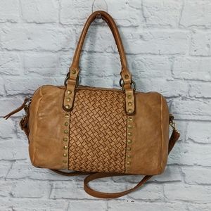 Costanza Rota tan leather satchel bag